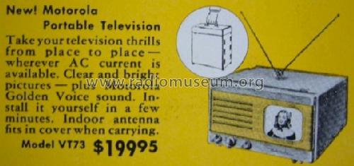 VT-73 Ch= TS-4J; Motorola Inc. ex (ID = 750132) Televisión