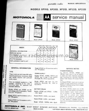 XP19D ; Motorola Inc. ex (ID = 1630216) Radio