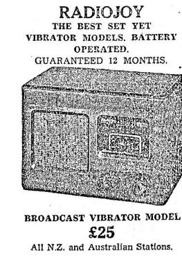 Radiojoy Vibrator Model; Mountjoy & Sons Ltd. (ID = 2358114) Radio