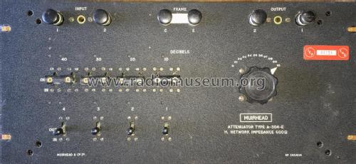 Attenuator A-304-E; Muirhead & Co. Ltd.; (ID = 2725542) Equipment