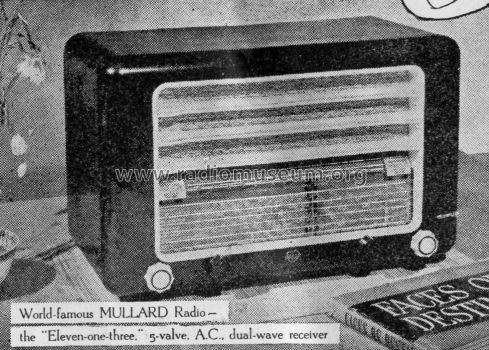 MAS1113; Mullard Radio (ID = 2070071) Radio