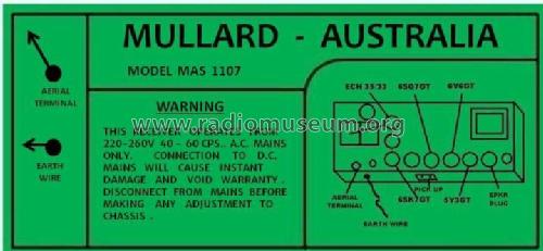 MAS1107; Mullard Radio (ID = 2779961) Radio