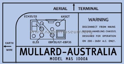 Thousand MAS1000A; Mullard Radio (ID = 2959172) Radio