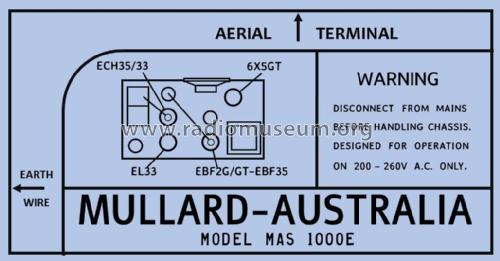 Thousand MAS1000E; Mullard Radio (ID = 2779958) Radio