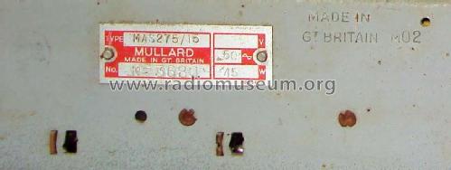 MAS275/15; Mullard Wireless, (ID = 1245127) Radio