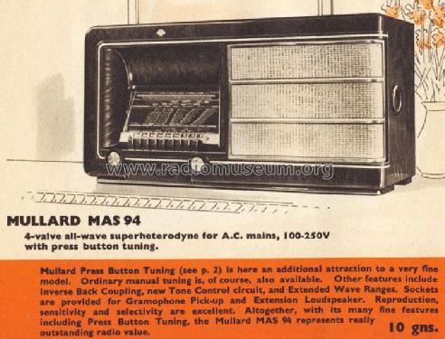 MAS94; Mullard Wireless, (ID = 1226963) Radio