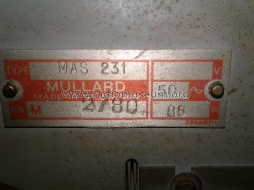 MAS-231; Mullard Wireless, (ID = 2364847) Radio