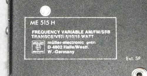 Frequency Variable AM/FM/SSB Transceiver ME 515H; Müller-electronic (ID = 1976091) Citizen