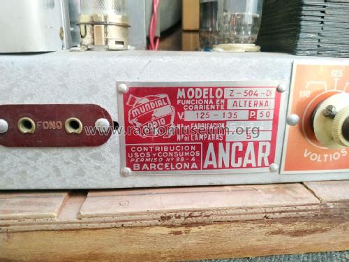 Delhi Z-504-D; Mundial Radio; (ID = 3120273) Radio