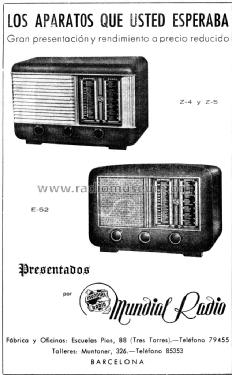 Z-4; Mundial Radio; (ID = 1381513) Radio