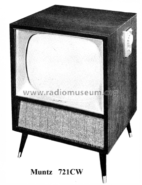Television Receiver 721CW; Muntz TV Inc.; (ID = 1863889) Television