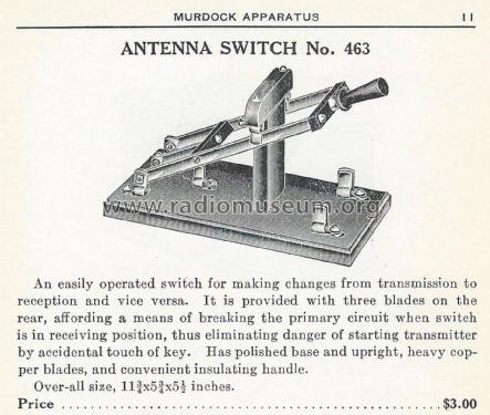 Antenna Switch ; Murdock, WM.J. Co.; (ID = 1978711) Radio part