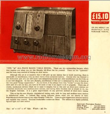 All-Wave A36; Murphy Radio Ltd.; (ID = 2739799) Radio