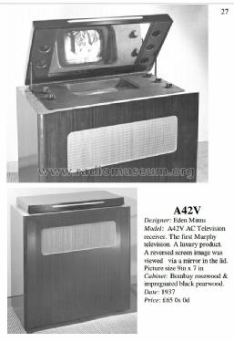 A42V; Murphy Radio Ltd.; (ID = 2932536) Televisore