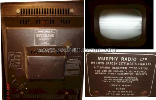 AC Mains Receiver V210C; Murphy Radio Ltd.; (ID = 693251) Television