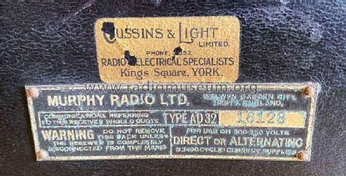 AD32 ; Murphy Radio Ltd.; (ID = 2535595) Radio