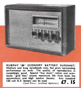 B89; Murphy Radio Ltd.; (ID = 2735323) Radio