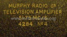Television Amplifier 4284; Murphy Radio Ltd.; (ID = 701214) Ampl. HF