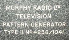 Television Pattern Generator TPG 11; Murphy Radio Ltd.; (ID = 196149) Equipment