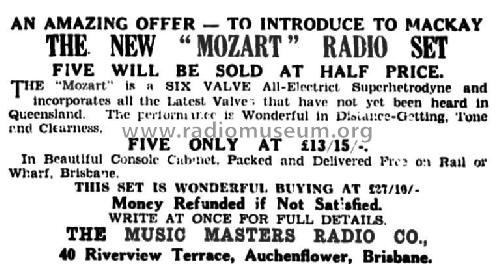 Mozart ; Music Masters Radio (ID = 2148855) Radio