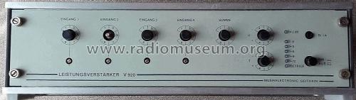 Universal-Mischverstärker V920; Musikelectronic (ID = 2001824) Ampl/Mixer