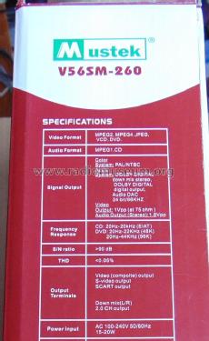 DVD Player V56SM-260; Mustek Systems, Inc. (ID = 2455508) R-Player