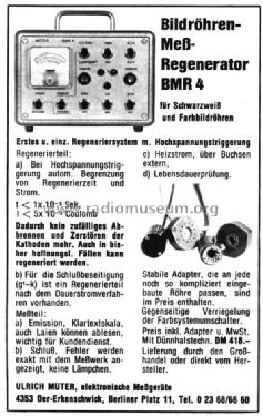 Bildröhren-Regeneriergerät BMR4; Müter, Ulrich; Oer- (ID = 1223176) Ausrüstung