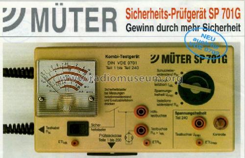 Kombi-Testgerät SP 701G; Müter, Ulrich; Oer- (ID = 1058900) Equipment