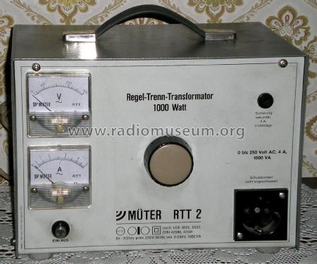 Regeltrenntransformator RTT2; Müter, Ulrich; Oer- (ID = 703190) Ausrüstung