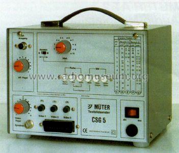 Testbildsender CSG 5; Müter, Ulrich; Oer- (ID = 1058904) Ausrüstung