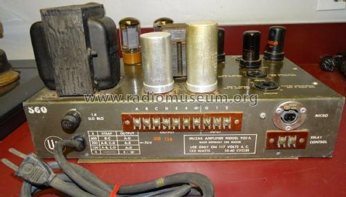 Amplifier 920A; Muzak Corporation; (ID = 2640337) Ampl/Mixer