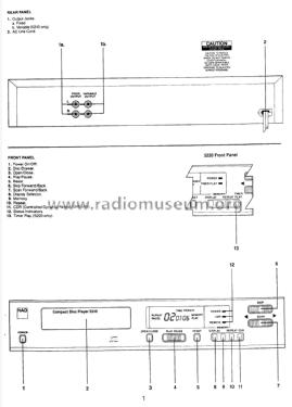 Compact Disc Player 5220; NAD, New Acoustic (ID = 1886572) Reg-Riprod