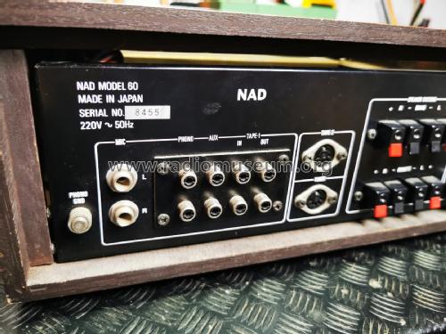Stereo Amplifier Model 60; NAD, New Acoustic (ID = 3006203) Ampl/Mixer