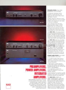 Stereo Preamplifier 1130; NAD, New Acoustic (ID = 2118500) Ampl/Mixer