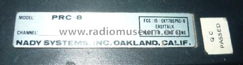 Personal Radio Communicator PRC-8; Nady Systems, Inc.; (ID = 1833633) Amat TRX