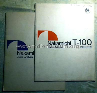 Audio Analyzer T-100; Nakamichi Co.; Tokyo (ID = 2716861) Equipment