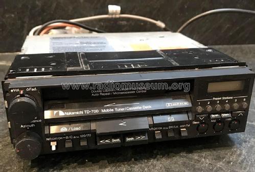 Mobile Tuner/Cassette Deck TD-700, E, D; Nakamichi Co.; Tokyo (ID = 2635175) Car Radio