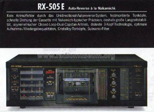 RX-505E; Nakamichi Co.; Tokyo (ID = 699486) Enrég.-R