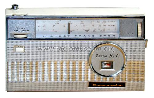 Highest Transistor 3 Band Hi-Fi 8TP-803L; Nanaola Nanao Radio (ID = 992360) Radio