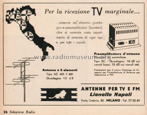 Antenne a 8 Elementi AC 401+401; Napoli, Lionello; (ID = 2859983) Antenne