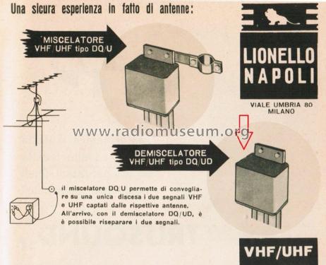 Demiscelatore VHF/UHF DQ/UD; Napoli, Lionello; (ID = 2864710) Altri tipi