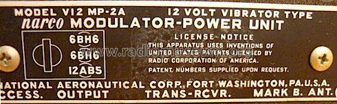 Modulator-Power Unit V12 MP-2A; Narco, National (ID = 1342940) Power-S