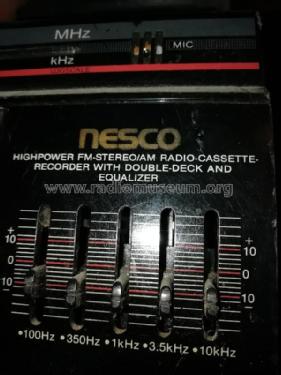 Natural Sound Highpower FM Stereo/AM Radio Cassette Recorder PRC-60E; Nesco Manufacturing (ID = 2809731) Radio