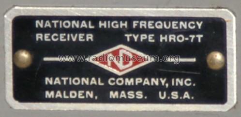 HRO-7 T HRO-7-T; National Company; (ID = 965944) Amateur-R