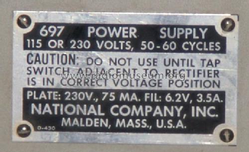 Power Supply 697; National Company; (ID = 965947) Strom-V