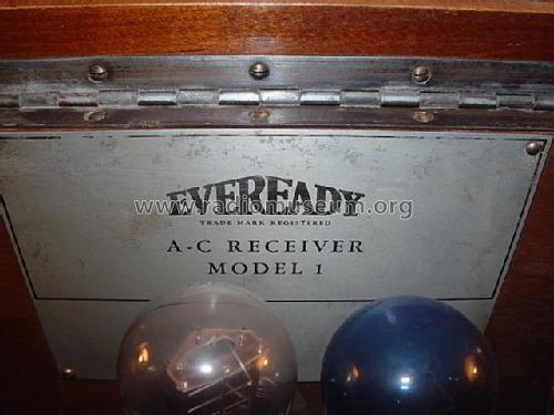 Eveready A-C Receiver Model 1; Eveready Ever Ready, (ID = 686448) Radio