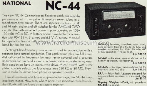 NC-44; National Company; (ID = 2049902) Amateur-R