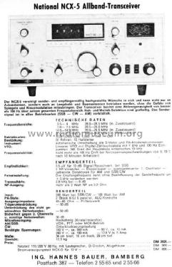 NCX-5 ; National Company; (ID = 427976) Amat TRX