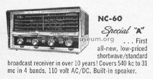 Sixty Special NC-60; National Company; (ID = 168100) Amateur-R