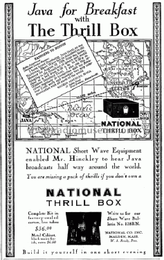 Thrill Box SW-2; National Company; (ID = 295355) Radio